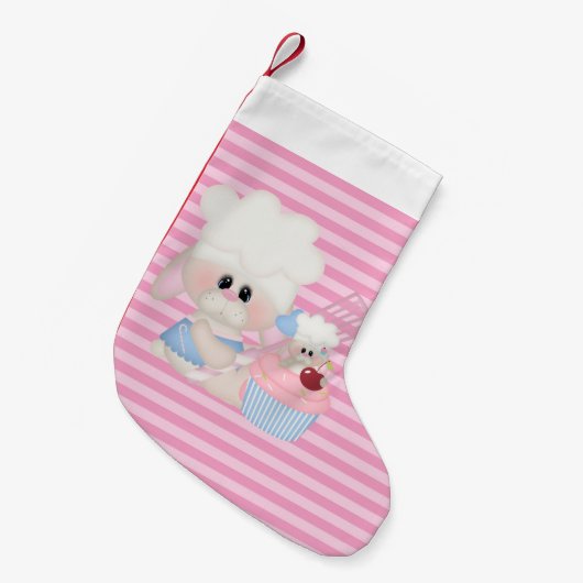 kerstfeestdagen met een koeienvanger kleine kerstsok (Voorkant (Hangend))