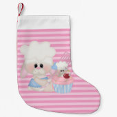 kerstfeestdagen met een koeienvanger kleine kerstsok (Voorkant)