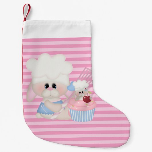 kerstfeestdagen met een koeienvanger kleine kerstsok (Voorkant)