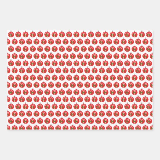 kerstfeestdagen met kandycane Xmas Holiday Noël Inpakpapier Vel (Voorkant 3)