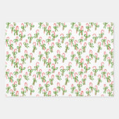 kerstfeestdagen met kandycane Xmas Holiday Noël Inpakpapier Vel (Voorkant)
