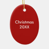 kerstfeestdagen met koekjes en koekjes keramisch ornament (Achterkant)