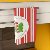 kerstfeestdagen met rode feestdagen, speciaal gepe theedoek