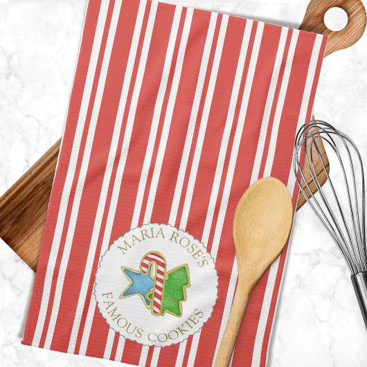 kerstfeestdagen met rode feestdagen, speciaal gepe theedoek