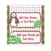 kerstfeestdagen met Snoep met rolpanelen Notitieblok (Voorkant)