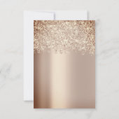 kerstFeestdagen Nieuwjaar Roos Gold Kaart (Achterkant)