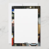 kerstfeestdagen - Ontwerp voor voedingsstoffen Feestdagenkaart (Achterkant)