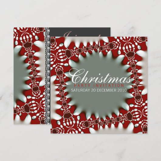 Kerstfeestdagen op eilanden kaart (Voorkant / Achterkant)