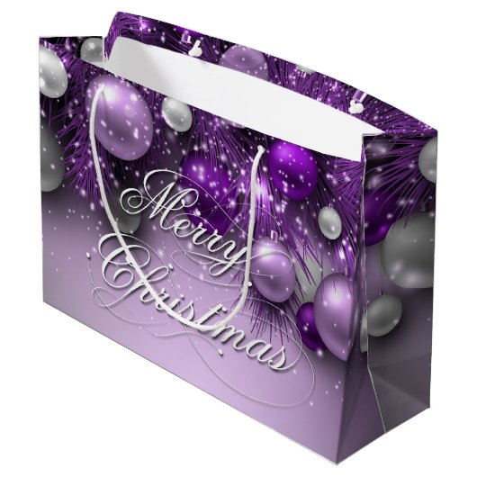 Kerstfeestdagen - Ornamenten Large Cadeautasje (Achterkant Gekanteld)