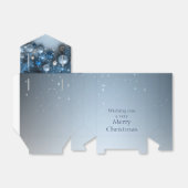 Kerstfeestdagen - Ornamenten met blauwe ogen Bedankdoosjes (Uitgevouwen)