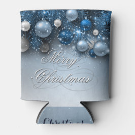 Kerstfeestdagen - Ornamenten met blauwe ogen Blikjeskoeler