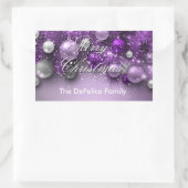 Kerstfeestdagen - Ornamenten Rechthoekige Sticker (Tas)