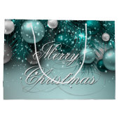 Kerstfeestdagen - Ornamenten - Teals Large Cadeautasje (Achterkant)