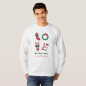 kerstFeestdagen overeenkomende familie T-shirt (Voorkant volledig)