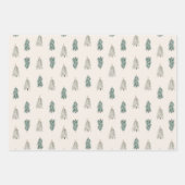 kerstfeestdagen — Papierbladen voor kerstcadeautje Inpakpapier Vel (Voorkant 2)