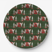 kerstFeestdagen Papieren Bordje (Voorkant)