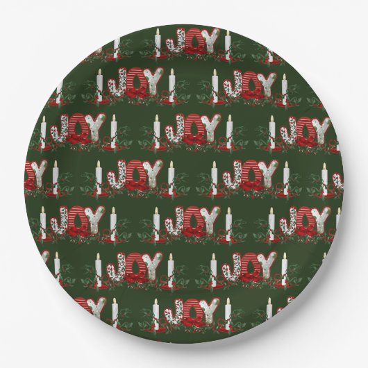 kerstFeestdagen Papieren Bordje (Voorkant)