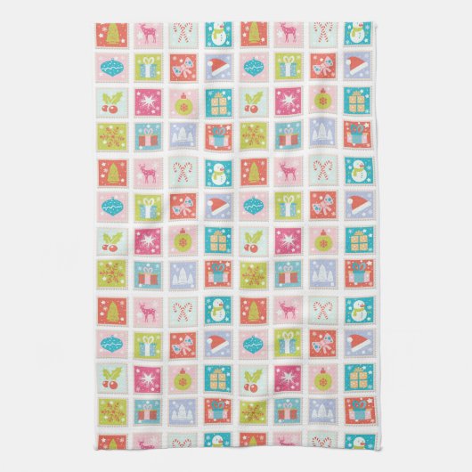 KerstFeestdagen Pastemantsplaat Theedoek (Verticaal)