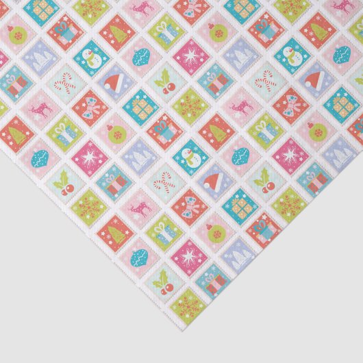 KerstFeestdagen Pastemantsplaat Tissuepapier (Detail)