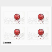 Kerstfeestdagen Rechthoekige Sticker (Vel)