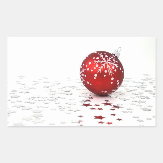 Kerstfeestdagen Rechthoekige Sticker (Voorkant)