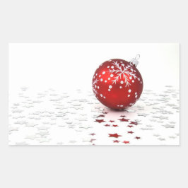 Kerstfeestdagen Rechthoekige Sticker