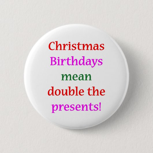 kerstfeestdagen ronde button 5,7 cm (Voorkant)