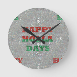 kerstfeestdagen ronde klok