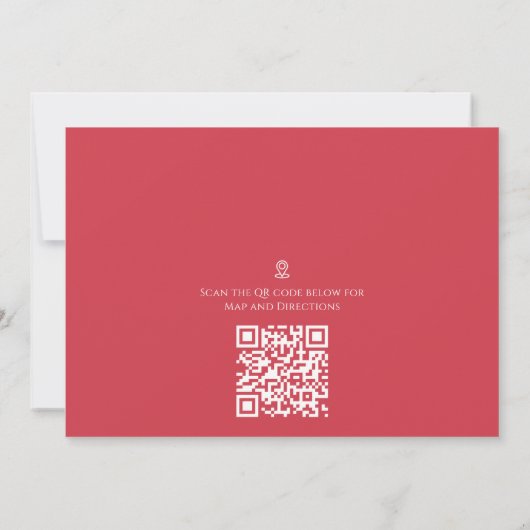 kerstfeestdagen Roze flamingo QR-codelijst Kaart (Achterkant)