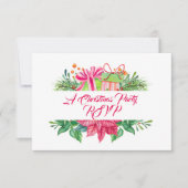 Kerstfeestdagen RSVP Kaartje (Voorkant)