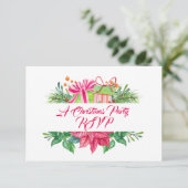 Kerstfeestdagen RSVP Kaartje (Staand voorkant)