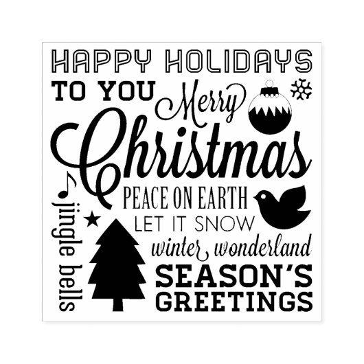 kerstfeestdagen Rubber Kunststempel Rubberstempel (Afrduk)