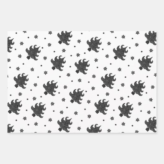 Kerstfeestdagen Scandinavische stijl Inpakpapier Vel (Voorkant 2)