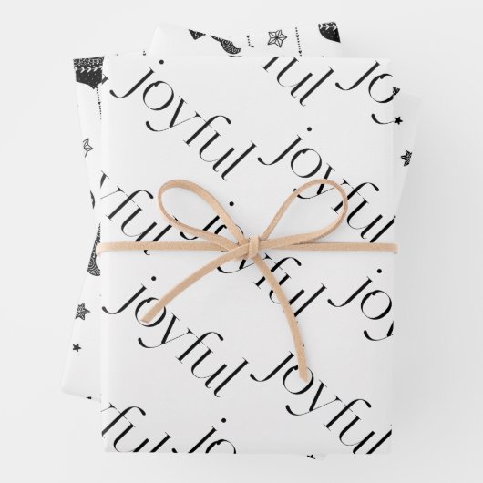 Kerstfeestdagen Scandinavische stijl Inpakpapier Vel (In situ)