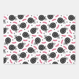 Kerstfeestdagen Scandinavische stijl Inpakpapier Vel