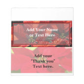 kerstfeestdagen Snoep met schuifbalken Notitieblok (Voorkant)