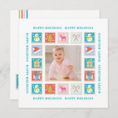 kerstFeestdagen Stempelfoto (Voorkant / Achterkant)