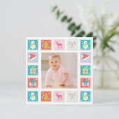 kerstFeestdagen Stempelfoto Kaart (Staand voorkant)