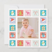 kerstFeestdagen Stempelfoto Kaart (Voorkant)