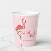 Kerstfeestdagen, String Lights Merry en Bright Papieren Bekers (Achterkant)