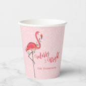 Kerstfeestdagen, String Lights Merry en Bright Papieren Bekers (Voorkant)