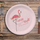 Kerstfeestdagen, String Lights Merry en Bright Papieren Bordje