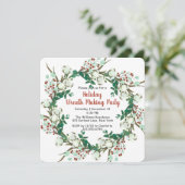 Kerstfeestdagen tijdens feestelijke feestdagen kaart (Staand voorkant)