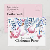 Kerstfeestdagen - uitnodiging voor Briefkaart (Voorkant / Achterkant)