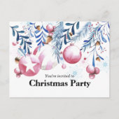 Kerstfeestdagen - uitnodiging voor Briefkaart (Voorkant)