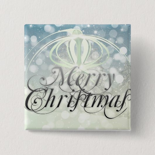 kerstfeestdagen vierkante button 5,1 cm (Voorkant)
