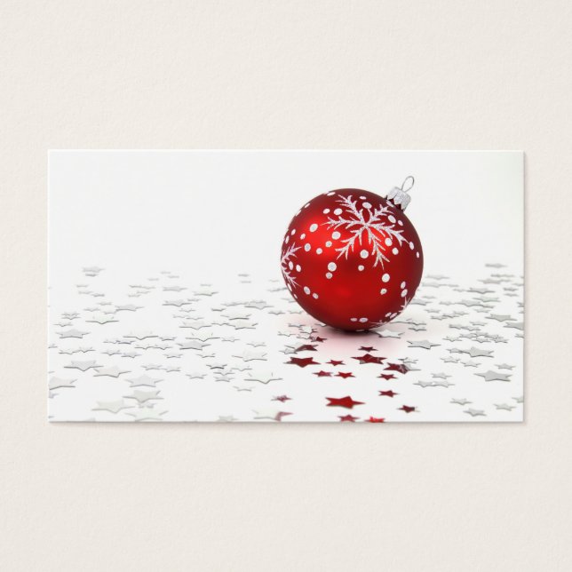 Kerstfeestdagen Visitekaartje (Voorkant)