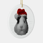 kerstFeestdagen voor kerstmis met Santa Claus Pig Keramisch Ornament (Rechts)