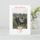 Kerstfeestdagen, Waterverf Berries en Holly Kaart (Staand voorkant)