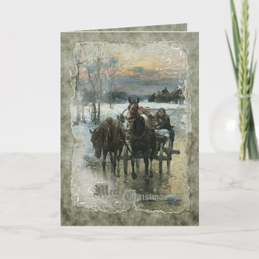 KerstFeestdagen - Wenskaart Feestdagen Kaart (Voorkant)